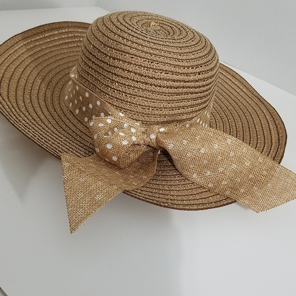 LUCKY straw hat with dot ribbon - Picture 5 of 5